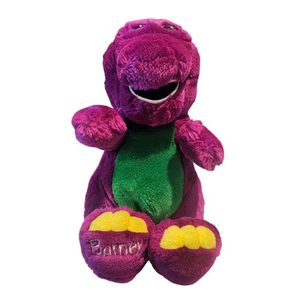 Barney Dinosaur Plush 1992 Lyons Group Purple Stuffed Animal Toy 13" Vintage - Picture 1 of 11
